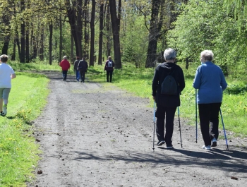 Nordic Walking- majowy spacer po żywieckim parku zamkowym z uczestnikami programu Senior/ka - zdjęcie9