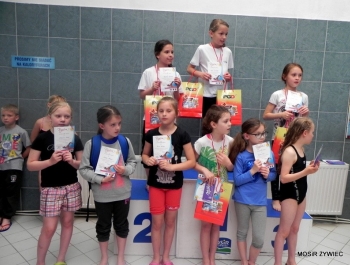 PŁYWACKA LIGA SZKOLNA 2014/2015 W ŻYWCU ZAKOŃCZONA OGROMNYM SUKCESEM! - zdjęcie24