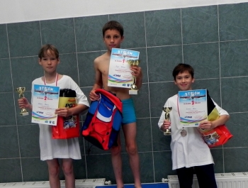 PŁYWACKA LIGA SZKOLNA 2014/2015 W ŻYWCU ZAKOŃCZONA OGROMNYM SUKCESEM! - zdjęcie39