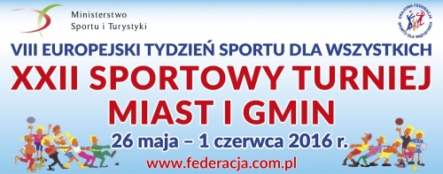 VIII EUROPEJSKI TYDZIEŃ SPORTU dla WSZYSTKICH - XXII STMiG 2016