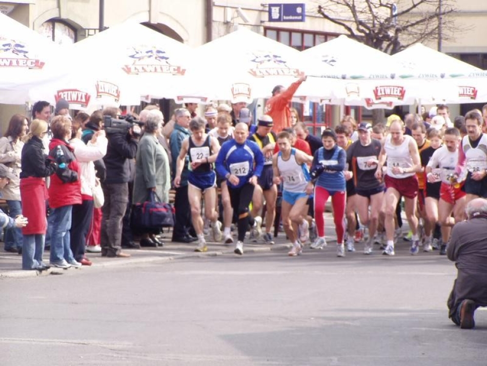 IX półmaraton „O puchar Starosty Żywieckiego” - 6 kwiecień 2008 rok