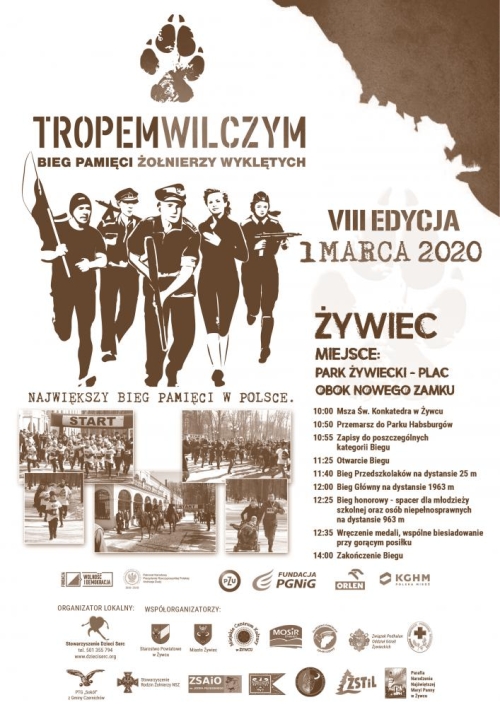Tropem Wilczym. Bieg Pamięci Żołnierzy Wyklętych w Żywcu